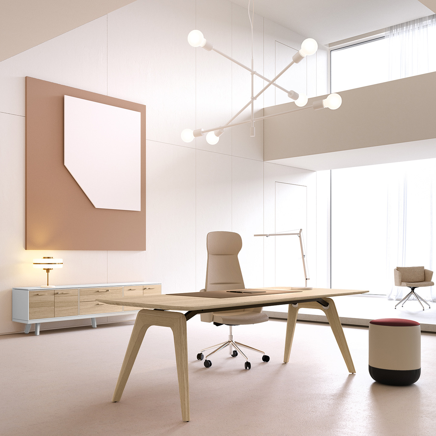BRALCO RAIL Lowboard | 1.5 OH, 2400 x 400 mm, black oak - 12 Main Image