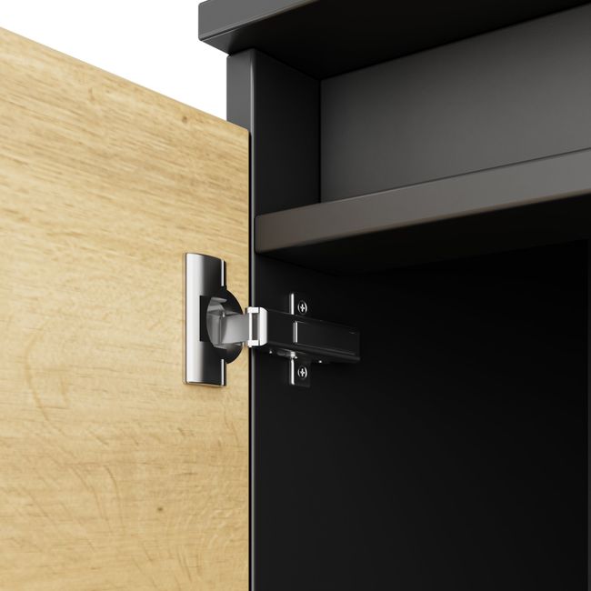 ART Lowboard | 1 OH, 1600 x 600 mm, Wildeiche-Dunkelgrau