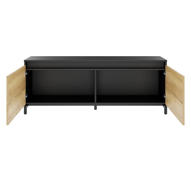 ART Lowboard | 1 OH, 1600 x 600 mm, Wildeiche-Dunkelgrau