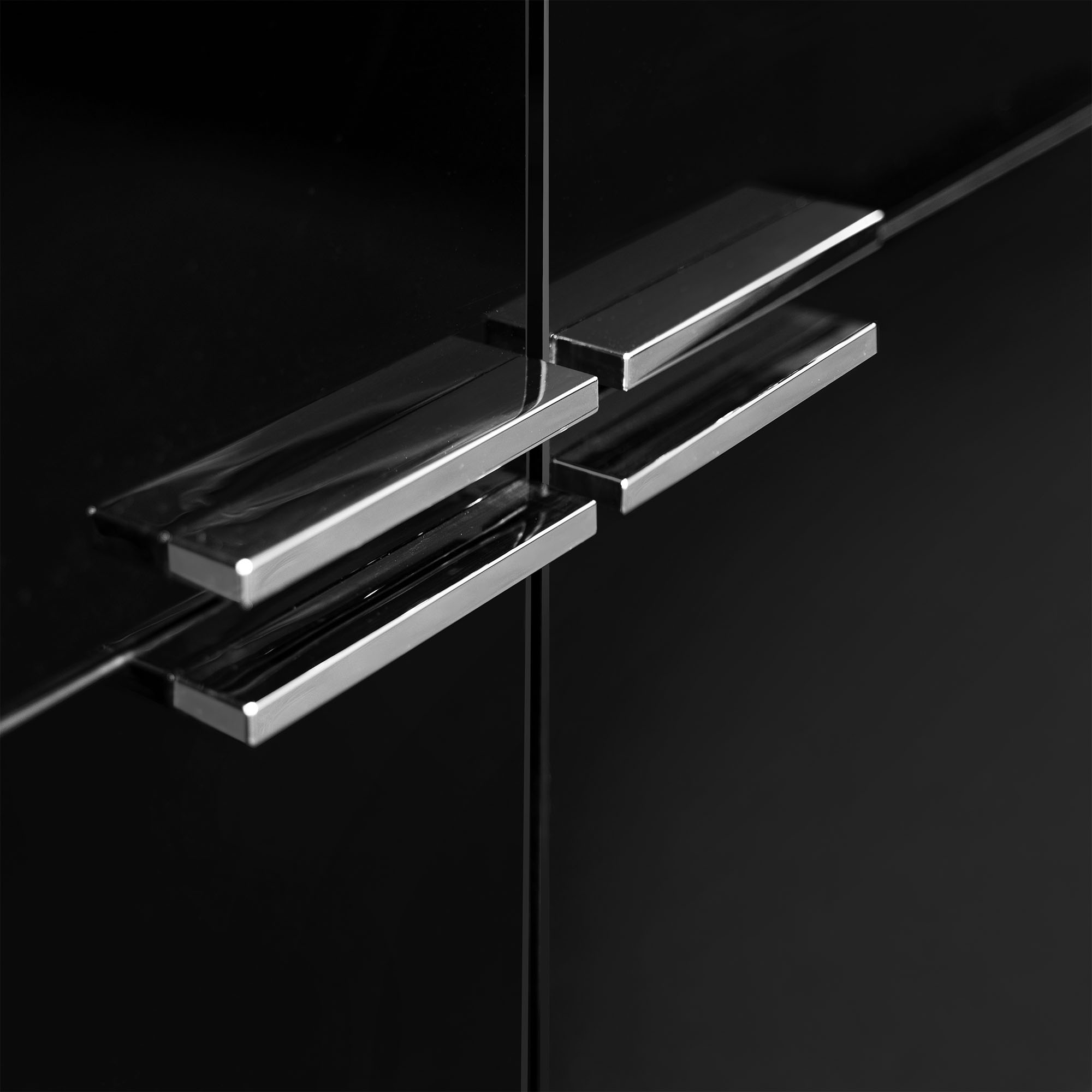 BRALCO JET EVO highboard | 2 OH, 2036 x 460 mm, black - 7 Main Image