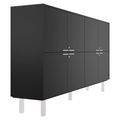 BRALCO JET EVO highboard | 2 OH, 2036 x 460 mm, black - 3 Thumbnail Image