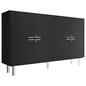 BRALCO JET EVO Highboard | 2 OH, 2036 x 460 mm, Schwarz