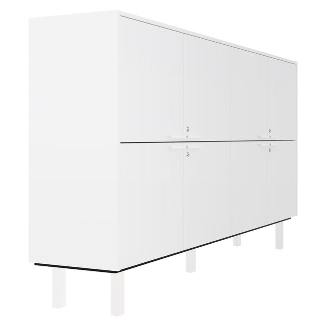 BRALCO JET EVO Highboard | 2 OH, 2036 x 460 mm, Weiß BRALCO JET EVO Highboard | 2 OH, 2036 x 460 mm, Weiß