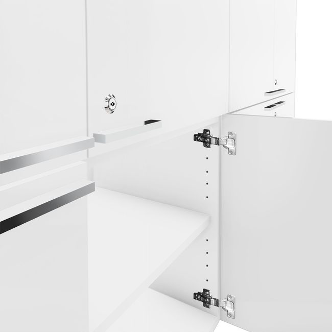 BRALCO JET EVO Highboard | 2 OH, 2036 x 460 mm, Weiß BRALCO JET EVO Highboard | 2 OH, 2036 x 460 mm, Weiß