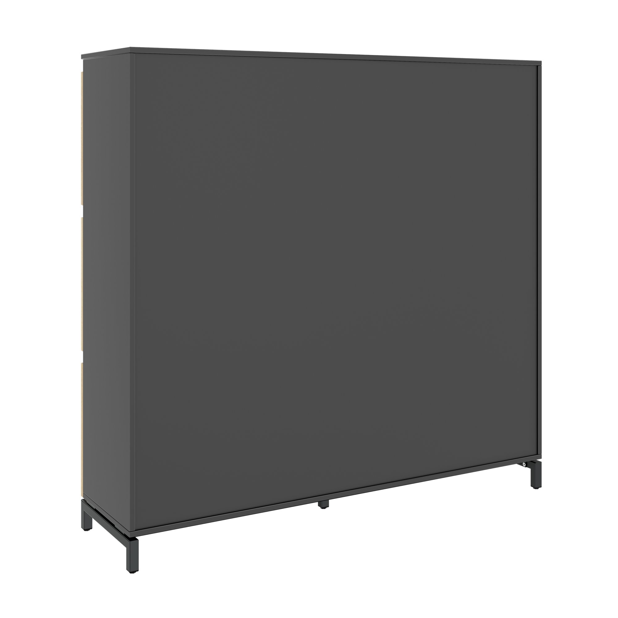 ART Highboard | 3 oh, 1600 x 1560 mm, chêne sauvage gris foncé - 4 Main Image