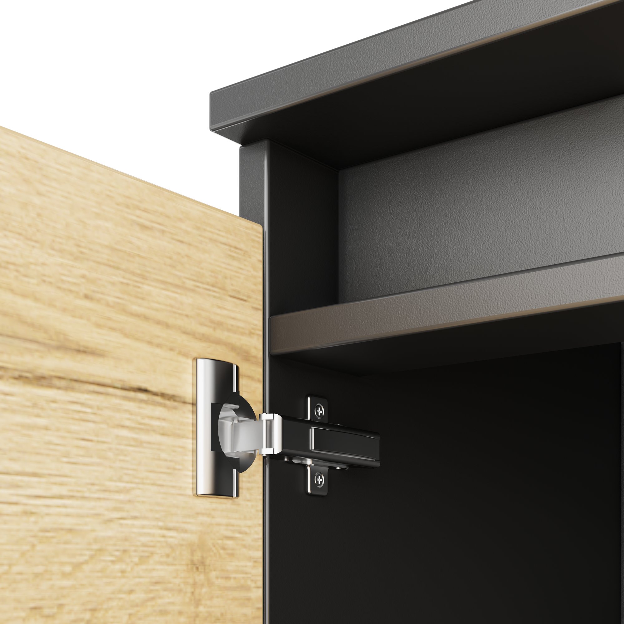 ART Highboard | 3 oh, 1600 x 1560 mm, chêne sauvage gris foncé - 9 Main Image