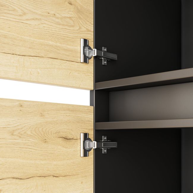 ART Highboard | 3 OH, 1600 x 1560 mm, Wildeiche-Dunkelgrau ART Highboard | 3 OH, 1600 x 1560 mm, Wildeiche-Dunkelgrau