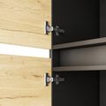 ART Highboard | 3 oh, 1600 x 1560 mm, chêne sauvage gris foncé - 8 Thumbnail Image