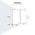 ART Garderobenschrank | 4 OH, 1600 x 1760 mm, Wildeiche-Dunkelgrau - 6 Thumbnail Image