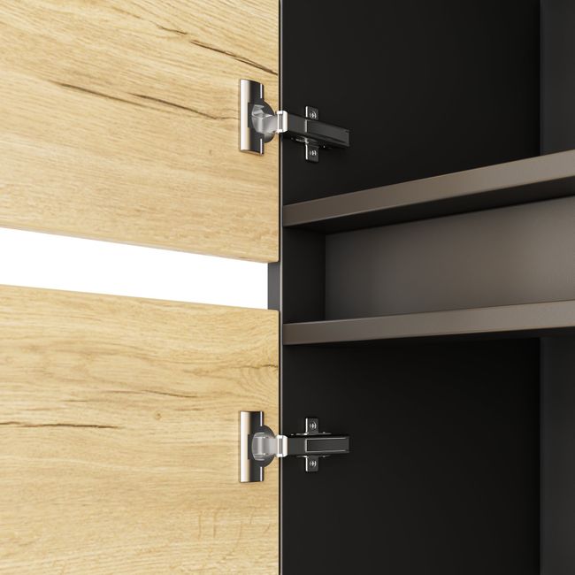 ART Aktenschrank | 4 OH, 1600 x 1760 mm, Wildeiche-Dunkelgrau