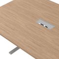 T-EASY Konferenztisch | 2000 x 1200 mm (8 - 10 Personen), elektrifiziert, Bernsteineiche - 8 Thumbnail Image