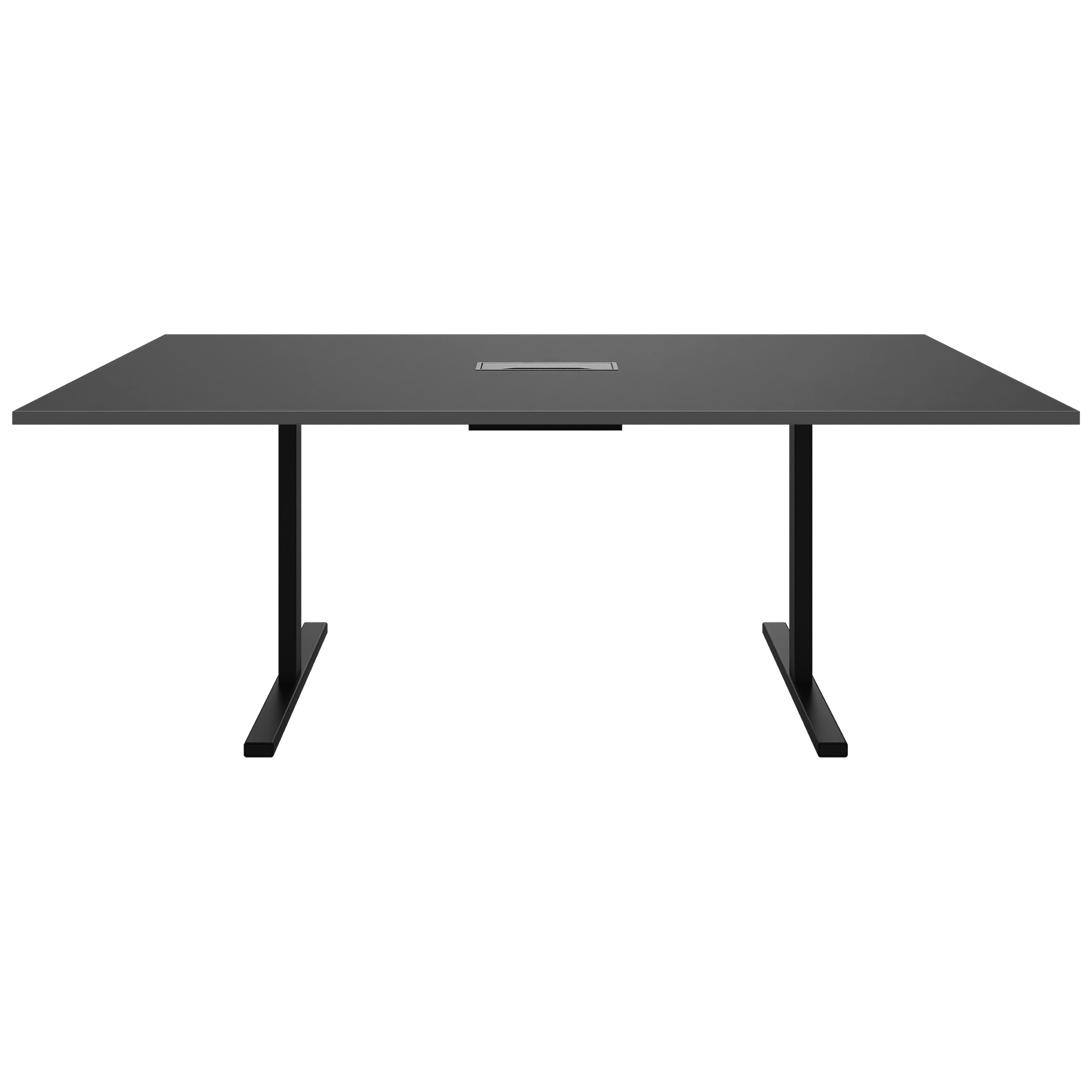 T-EASY Konferenztisch | 2000 x 1200 mm (8 - 10 Personen), elektrifiziert, Anthrazit - 2 Main Image