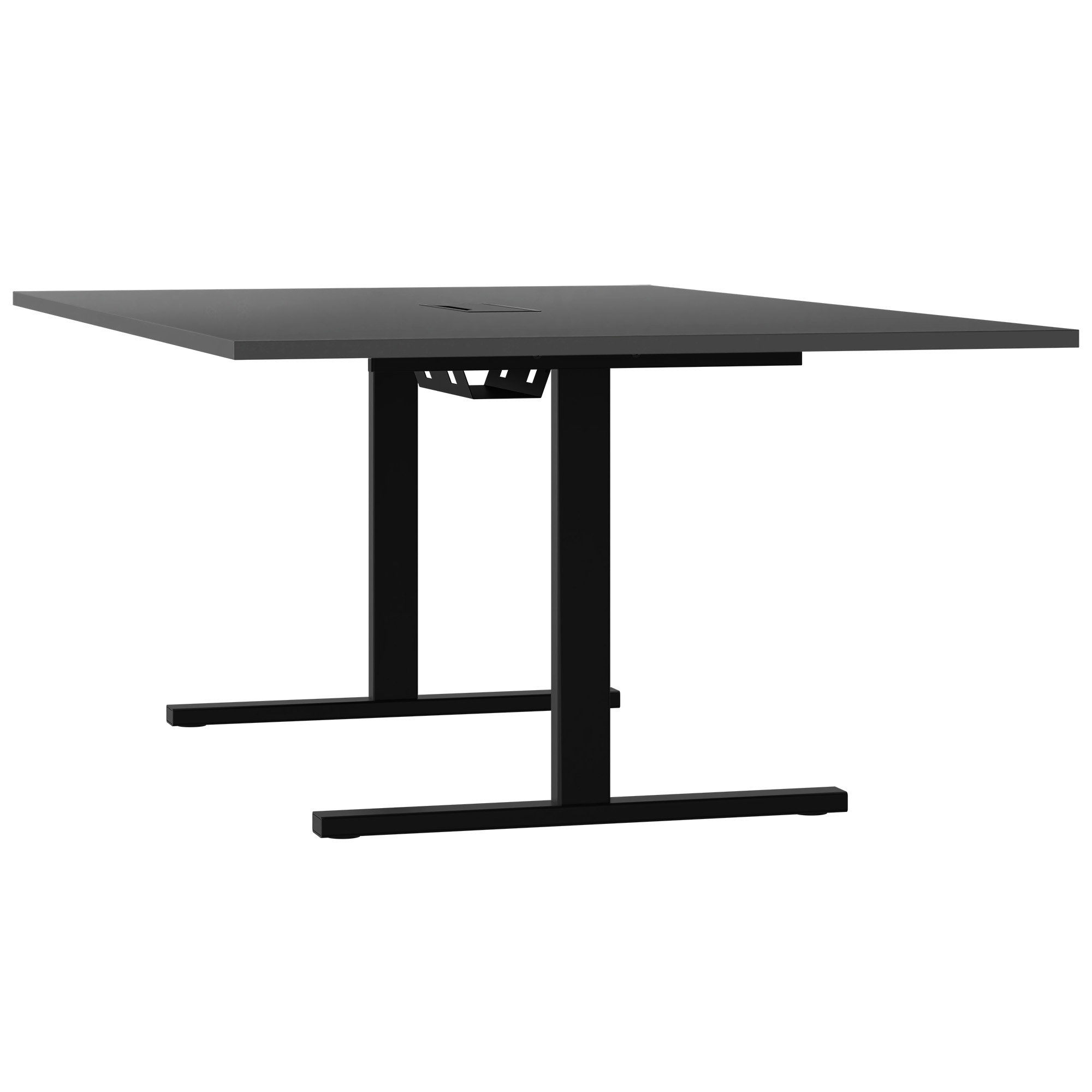T-EASY Konferenztisch | 2000 x 1200 mm (8 - 10 Personen), elektrifiziert, Anthrazit - 4 Main Image