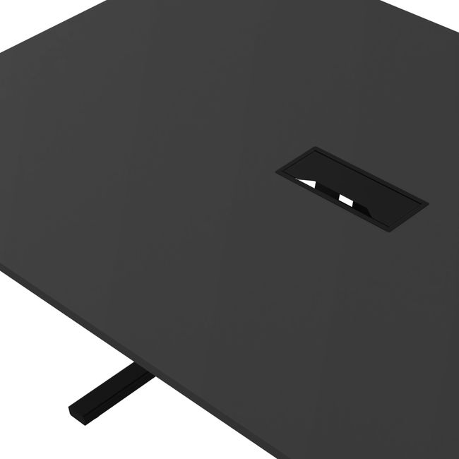 T-EASY Konferenztisch | 2000 x 1200 mm (8 - 10 Personen), elektrifiziert, Anthrazit T-EASY Konferenztisch | 2000 x 1200 mm (8 - 10 Personen), elektrifiziert, Anthrazit