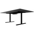 T-EASY Konferenztisch | 2000 x 1200 mm (8 - 10 Personen), elektrifiziert, Anthrazit - 3 Thumbnail Image