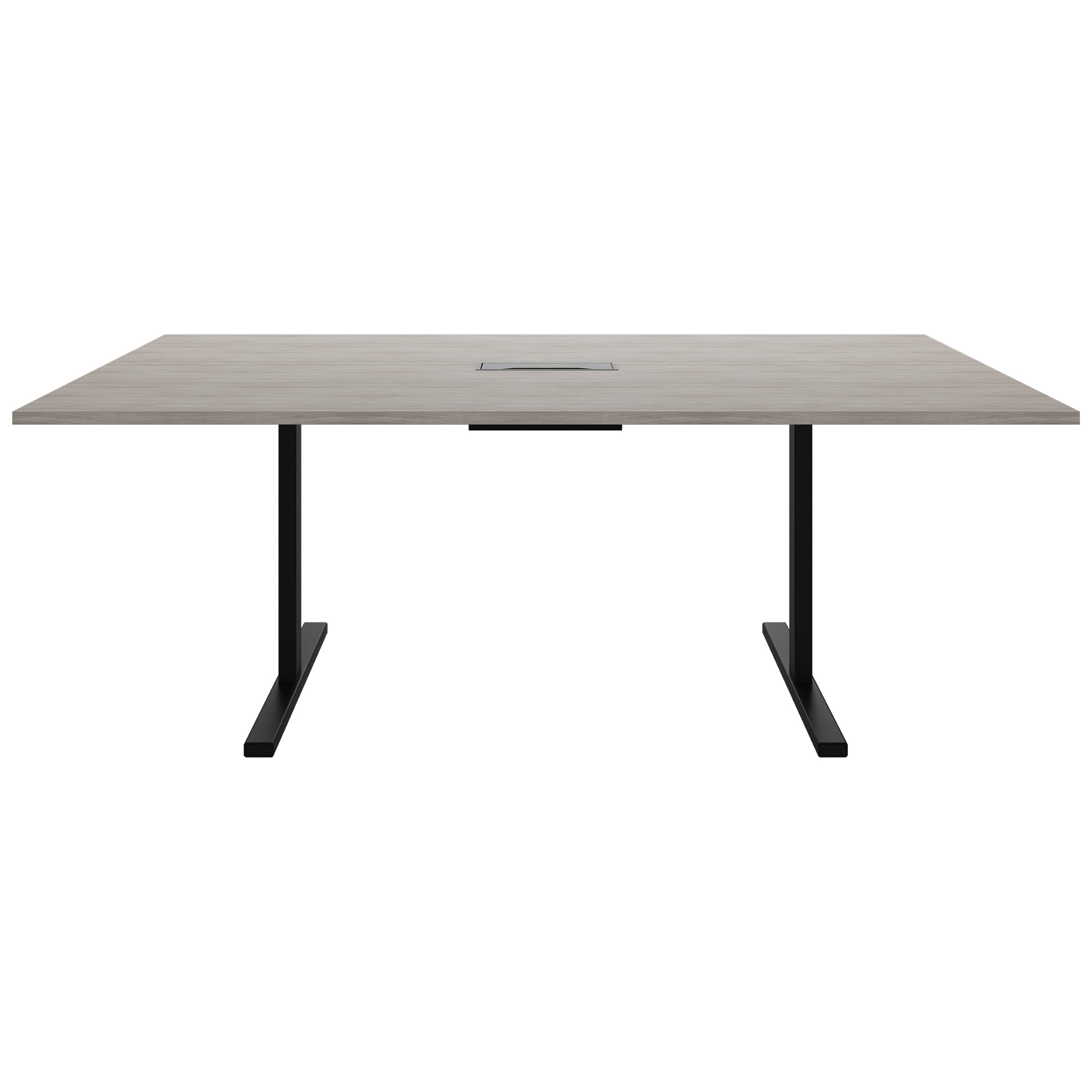 T-EASY Konferenztisch | 2000 x 1200 mm (8 - 10 Personen), elektrifiziert, Nordeiche grau - 2 Main Image