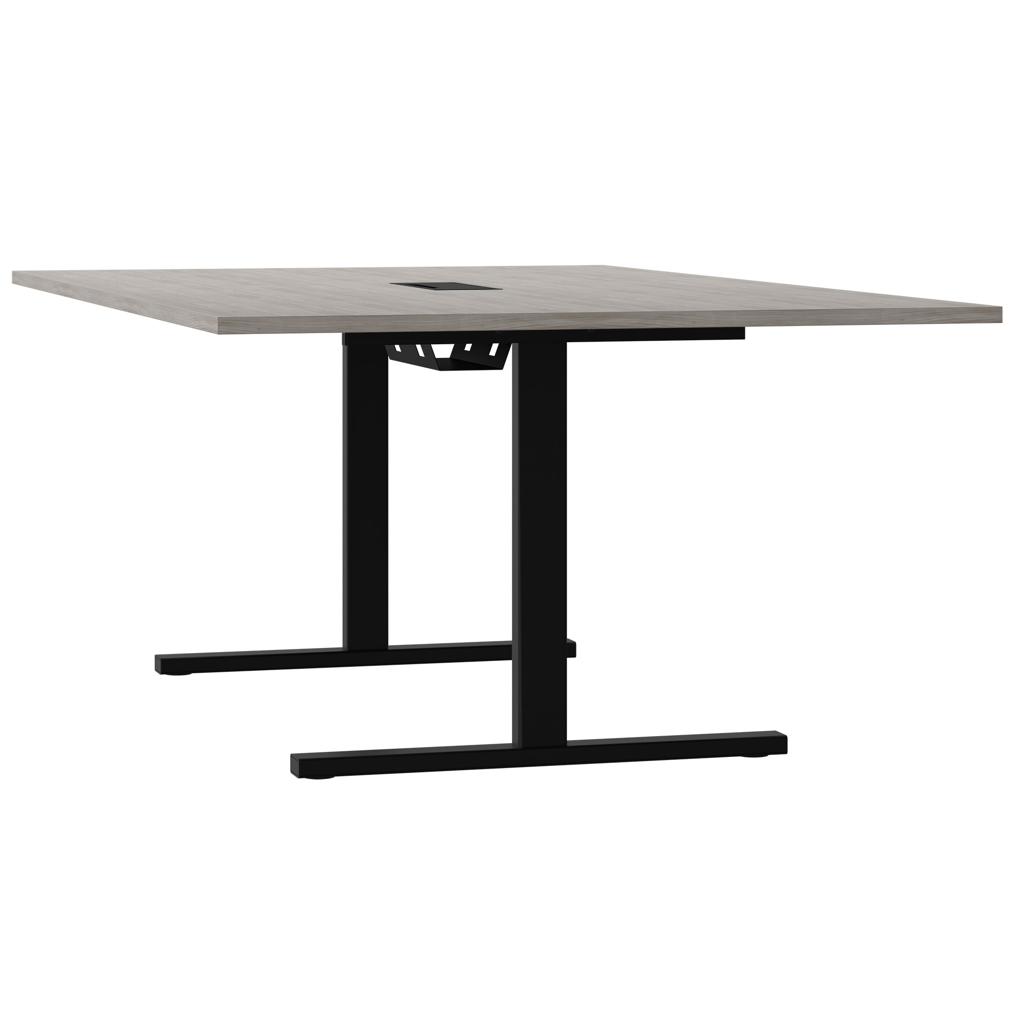 T-EASY Konferenztisch | 2000 x 1200 mm (8 - 10 Personen), elektrifiziert, Nordeiche grau - 4 Main Image