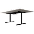 T-EASY Konferenztisch | 2000 x 1200 mm (8 - 10 Personen), elektrifiziert, Nordeiche grau - 3 Thumbnail Image