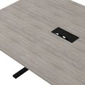 T-EASY Konferenztisch | 2000 x 1200 mm (8 - 10 Personen), elektrifiziert, Nordeiche grau - 7 Thumbnail Image