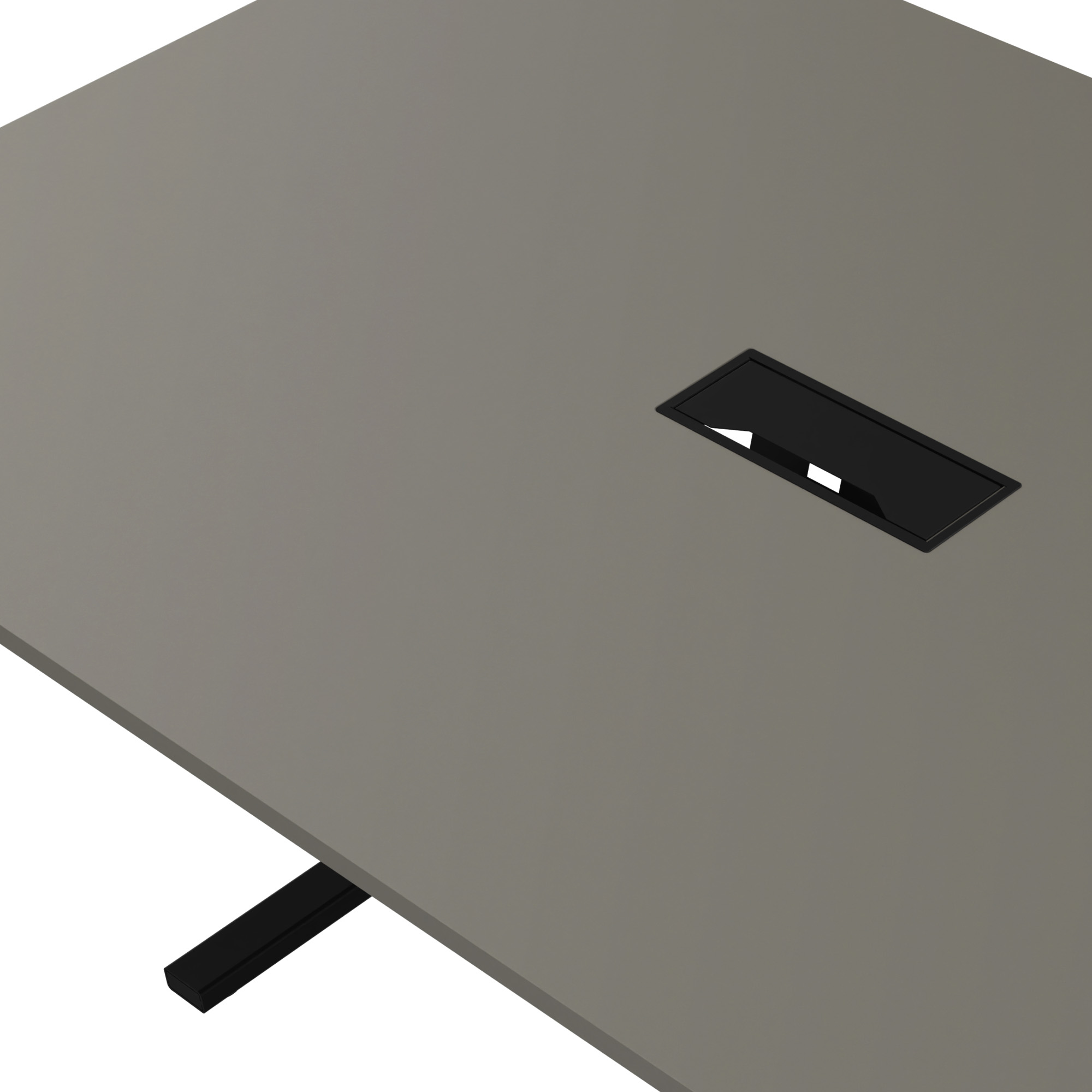 T-EASY Konferenztisch | 2000 x 1200 mm (8 - 10 Personen), elektrifiziert, Cubanitgrau - 7 Main Image