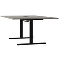 T-EASY Konferenztisch | 2000 x 1200 mm (8 - 10 Personen), elektrifiziert, Cubanitgrau - 4 Thumbnail Image