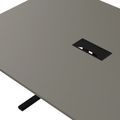 T-EASY Konferenztisch | 2000 x 1200 mm (8 - 10 Personen), elektrifiziert, Cubanitgrau - 7 Thumbnail Image