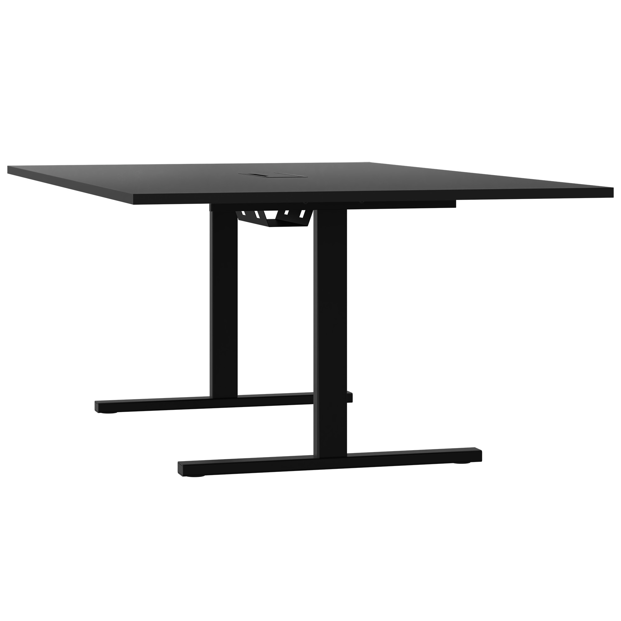 T-EASY Konferenztisch | 2000 x 1200 mm (8 - 10 Personen), elektrifiziert, Schwarz - 4 Main Image