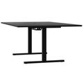 T-EASY Konferenztisch | 2000 x 1200 mm (8 - 10 Personen), elektrifiziert, Schwarz - 4 Thumbnail Image