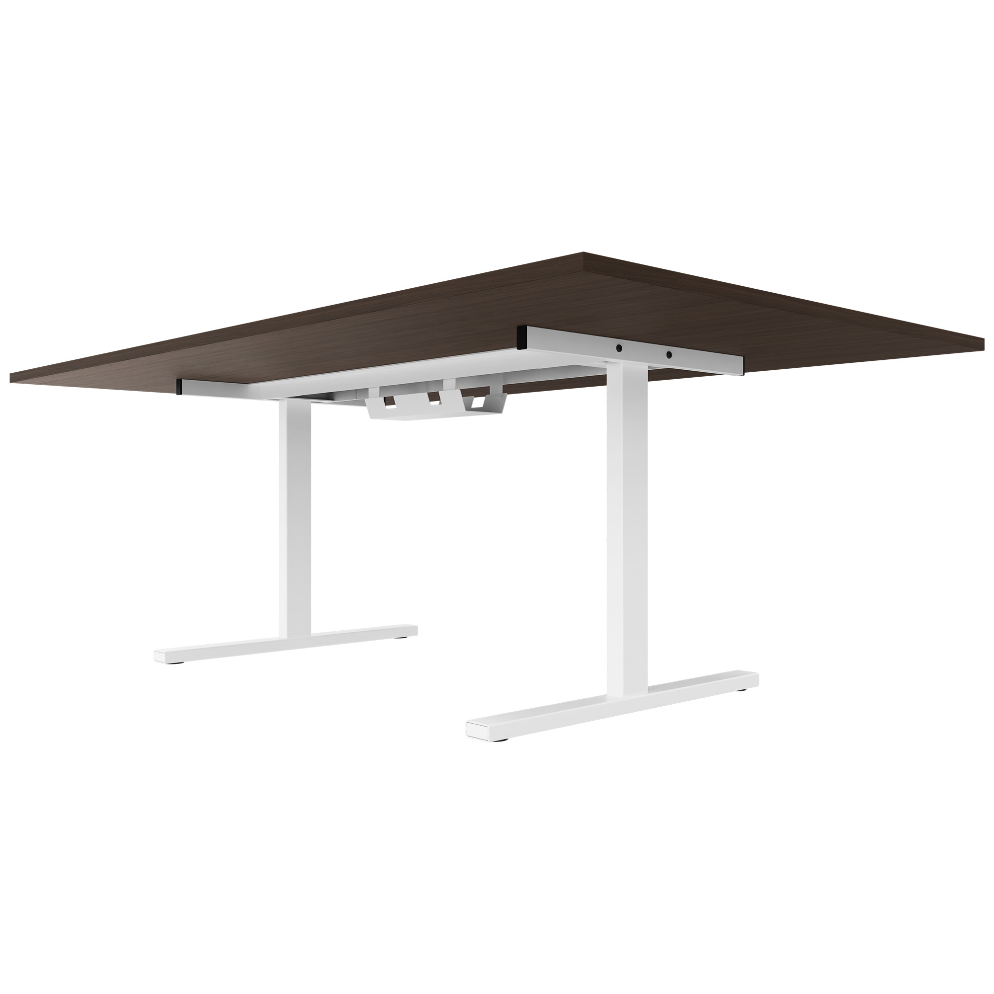 T-EASY Konferenztisch | 2000 x 1200 mm (8 - 10 Personen), elektrifiziert, Nussbaum - 4 Main Image