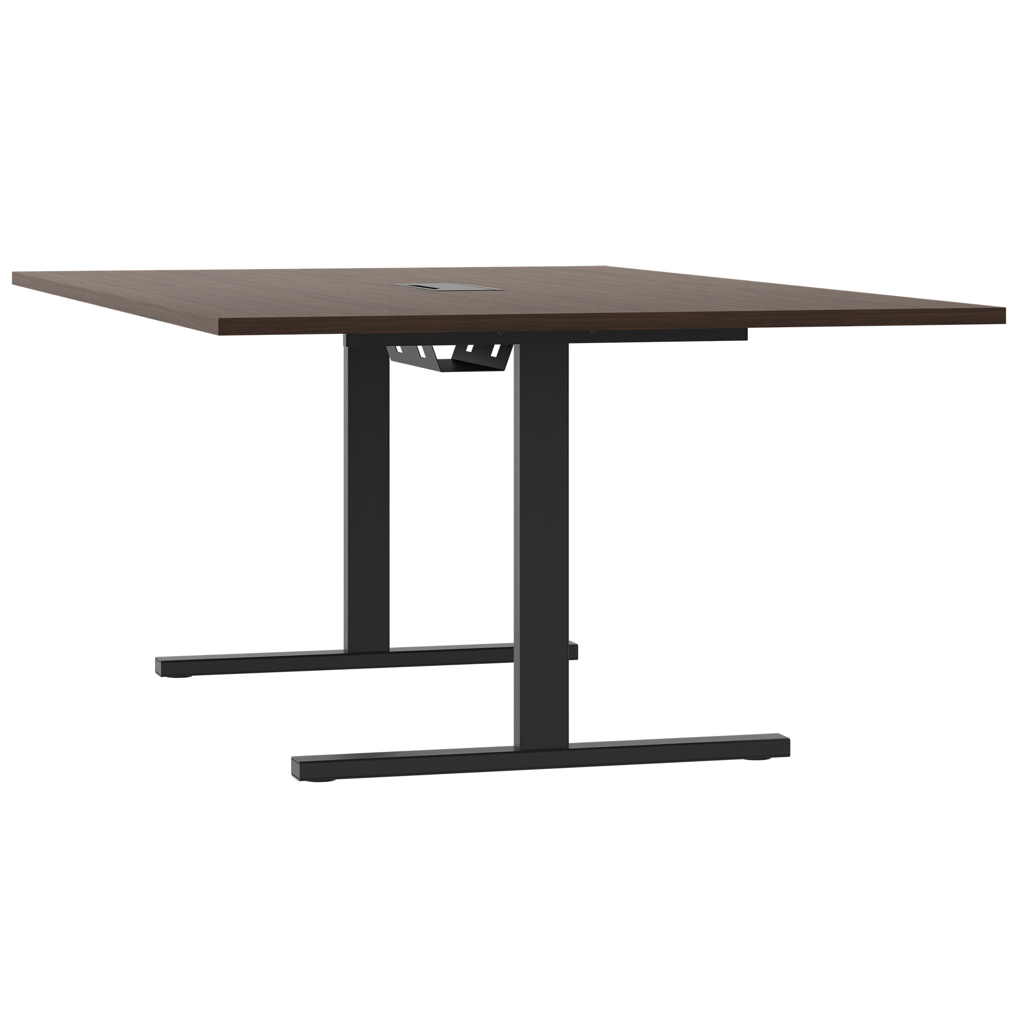 T-EASY conference table | 2000 x 1200 mm (8 - 10 people), electrified, walnut - 5 Main Image
