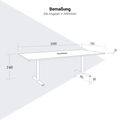 T-EASY Konferenztisch | 2000 x 1200 mm (8 - 10 Personen), elektrifiziert, Nussbaum - 15 Thumbnail Image