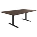 T-EASY conference table | 2000 x 1200 mm (8 - 10 people), electrified, walnut - 2 Thumbnail Image