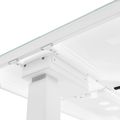 STATION Schreibtisch | 1150 x 590 mm, elektrisch höhenverstellbar, induktives Ladegerät, Glastischplatte, Weiß - 7 Thumbnail Image
