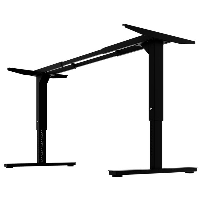 SCALE Tischgestell | 1075 - 1800 mm, manuell höhenverstellbar, Schwarz