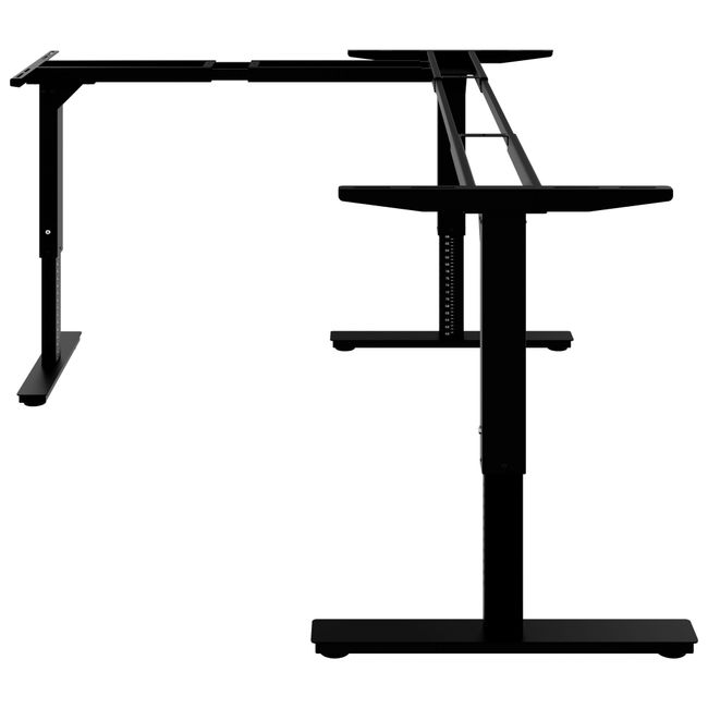SCALE Winkel-Tischgestell | 1075 - 1800 x 1075 - 1800 mm, manuell höhenverstellbar, Schwarz SCALE Winkel-Tischgestell | 1075 - 1800 x 1075 - 1800 mm, manuell höhenverstellbar, Schwarz