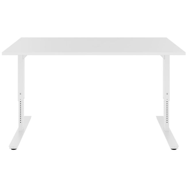 SCALE Schreibtisch | 1600 - 1800 mm, manuell höhenverstellbar, Weiß