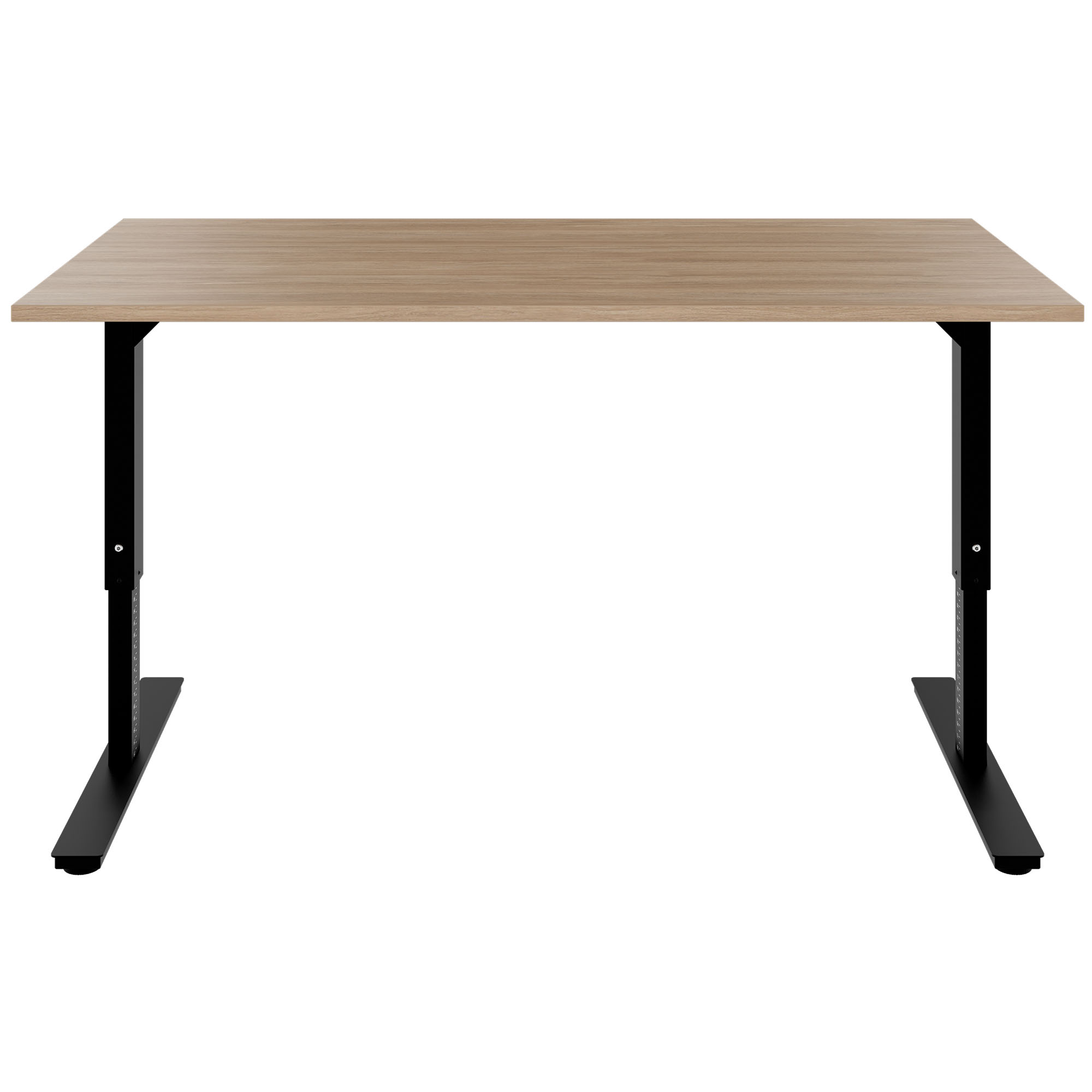 SCALE desk | 1600 - 1800 mm, manually height adjustable, amber oak - 2 Main Image