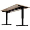 SCALE desk | 1600 - 1800 mm, manually height adjustable, amber oak - 3 Thumbnail Image