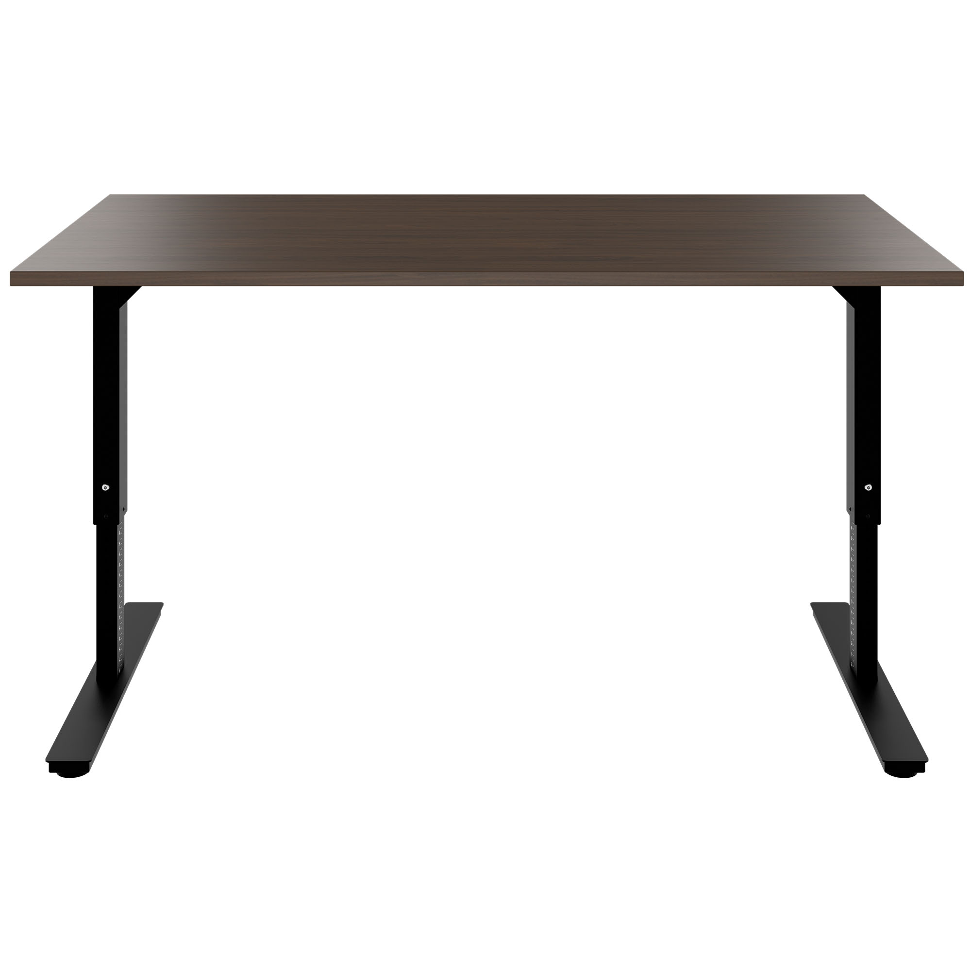 SCALE desk | 1600 - 1800 mm, manually height adjustable, walnut - 2 Main Image