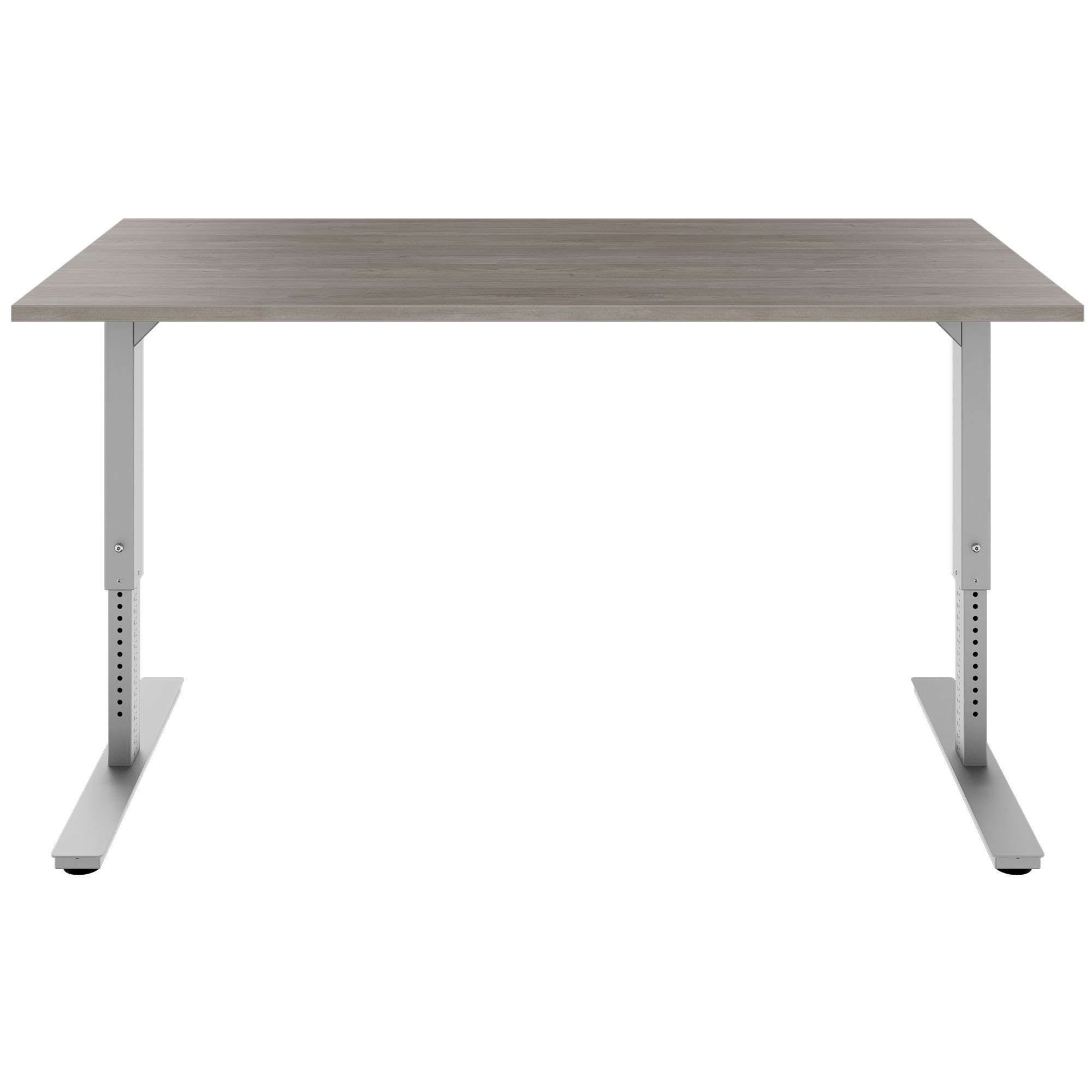 SCALE desk | 1600 - 1800 mm, manually height adjustable, gray northern oak - 2 Main Image