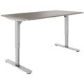 SCALE desk | 1600 - 1800 mm, manually height adjustable, gray northern oak - 1 Thumbnail Image