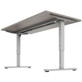 SCALE desk | 1600 - 1800 mm, manually height adjustable, gray northern oak - 3 Thumbnail Image