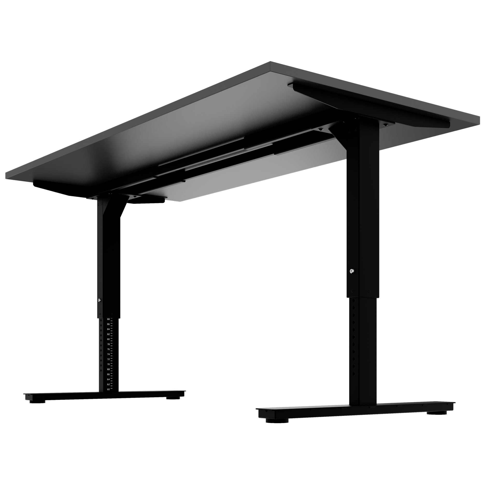 SCALE desk | 1600 - 1800 mm, manually height adjustable, anthracite - 3 Main Image