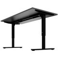 SCALE Schreibtisch | 1600 - 1800 mm, manuell höhenverstellbar, Anthrazit