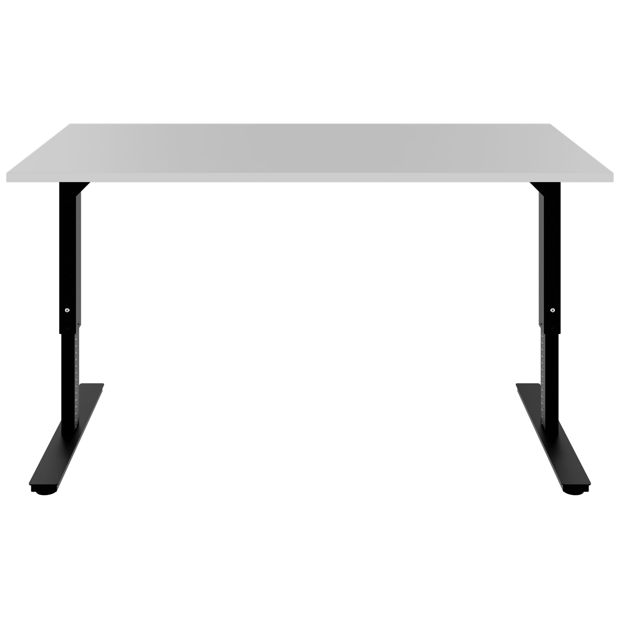 SCALE desk | 1600 - 1800 mm, manually height adjustable, pearl gray - 2 Main Image