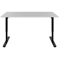 SCALE desk | 1600 - 1800 mm, manually height adjustable, pearl gray - 2 Thumbnail Image