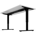 SCALE desk | 1600 - 1800 mm, manually height adjustable, pearl gray - 3 Thumbnail Image