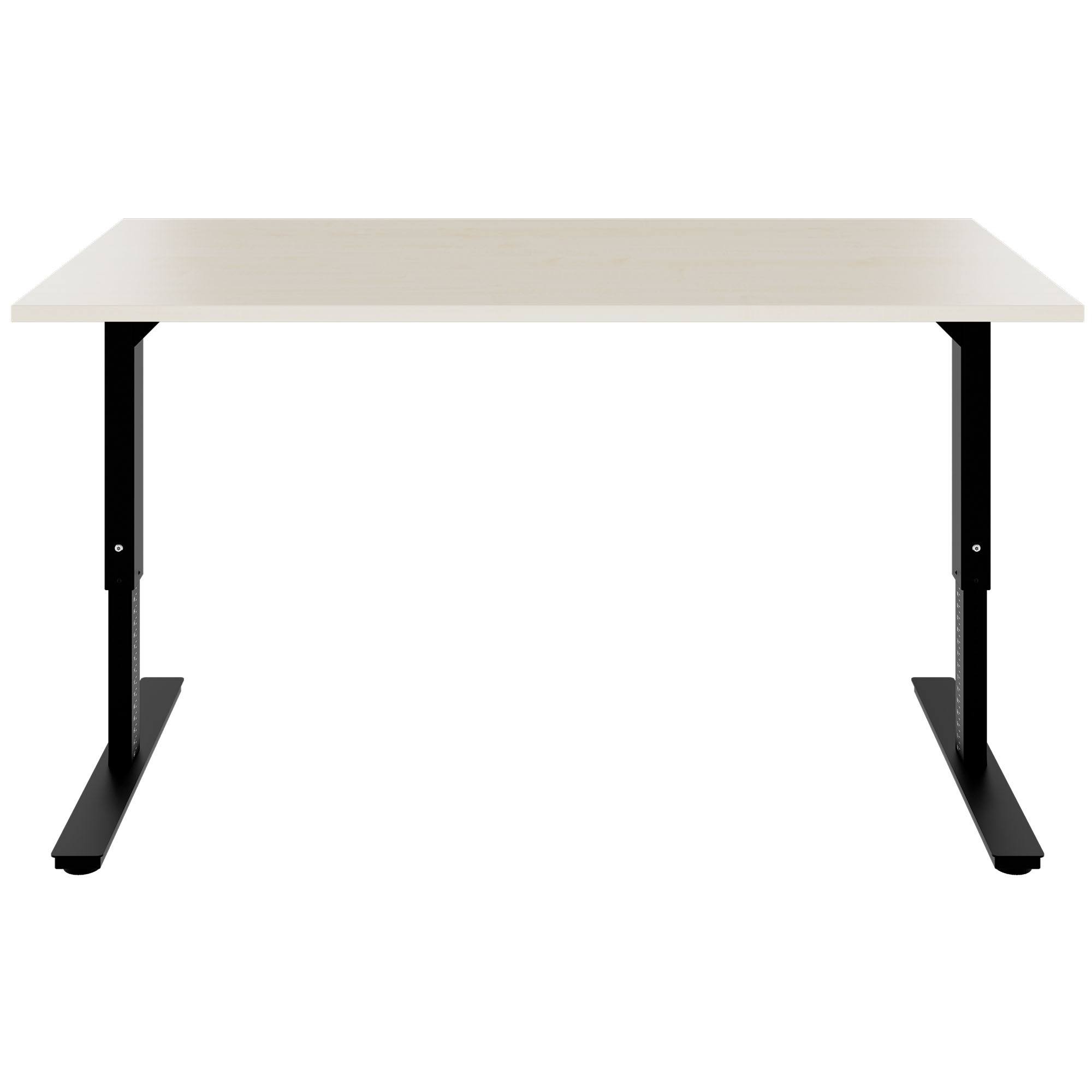 SCALE desk | 1600 - 1800 mm, manually height adjustable, maple - 2 Main Image
