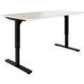 SCALE desk | 1600 - 1800 mm, manually height adjustable, maple - 1 Thumbnail Image