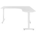 Scale Angular Desk | 1800 x 1600 mm, réglable manuellement à hauteur, blanc - 2 Thumbnail Image